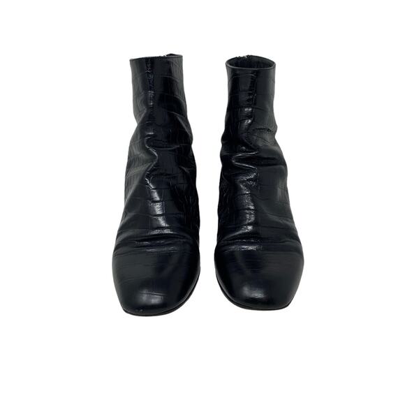 Tamara Mellon Vadim Leather Croc Bootie Size 39 or US 9 - Picture 6 of 15